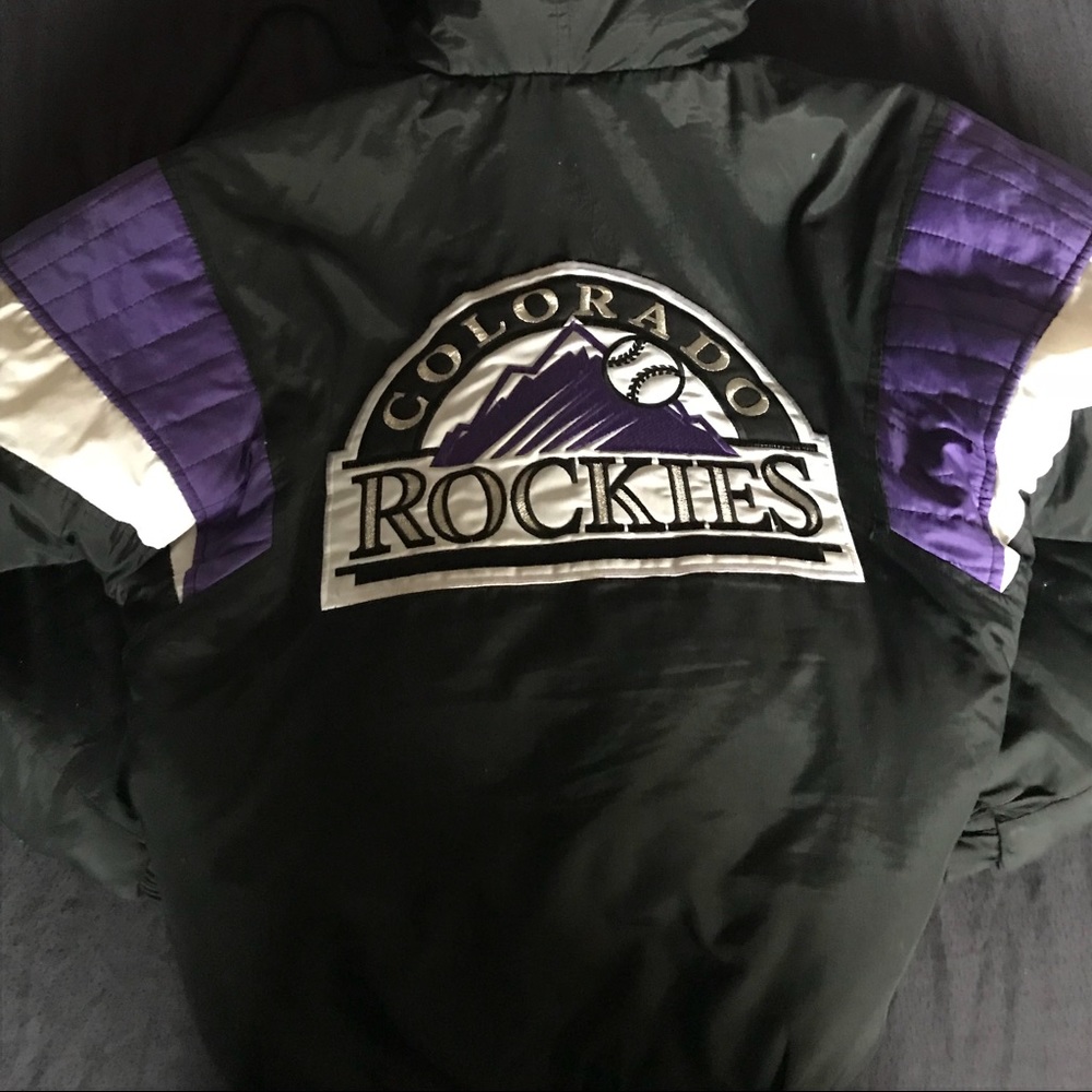 RARE Colorado Rockies Starter Windbreaker